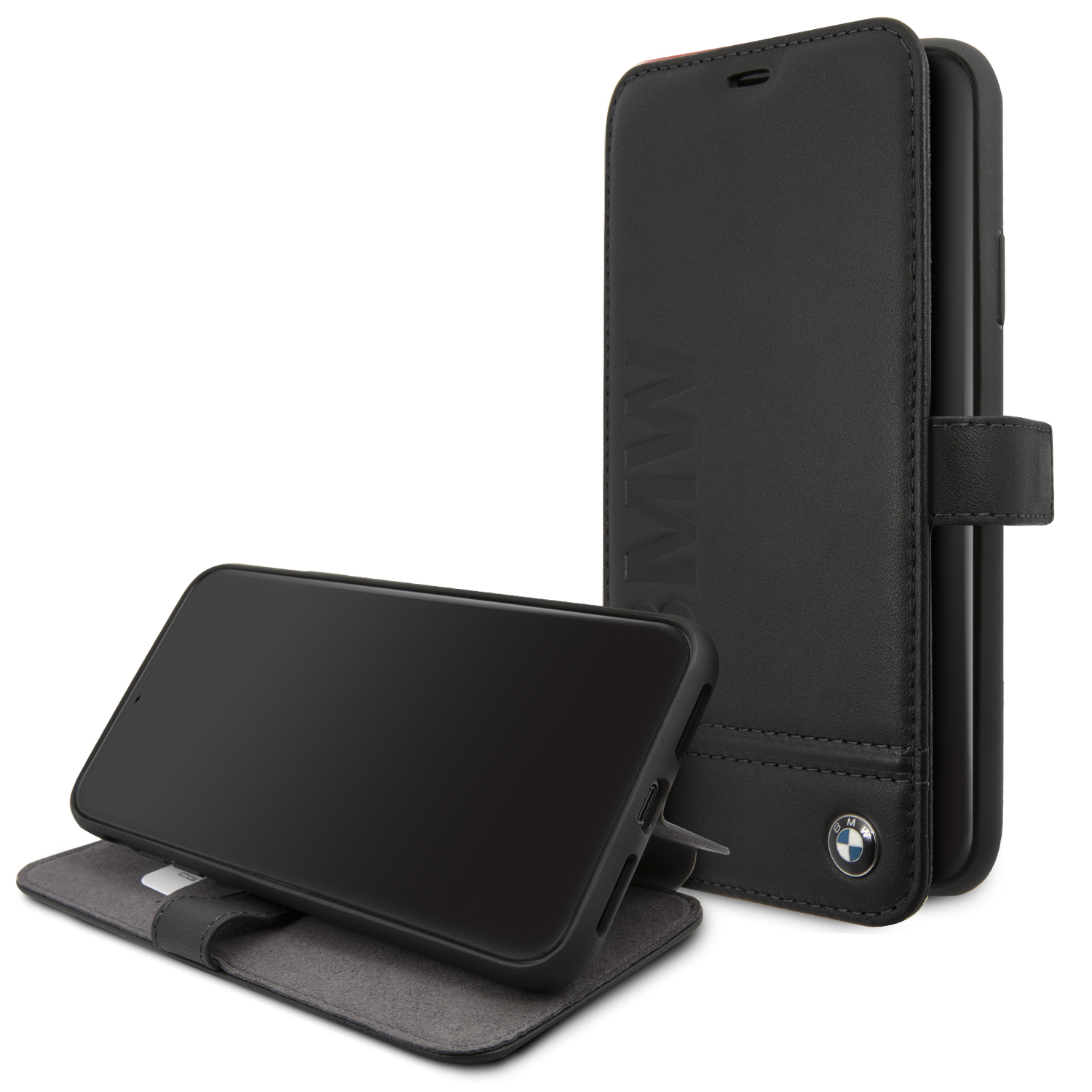 BMW funda ´SIGNATURE´ IPhone 12 MINI piel NEGRO