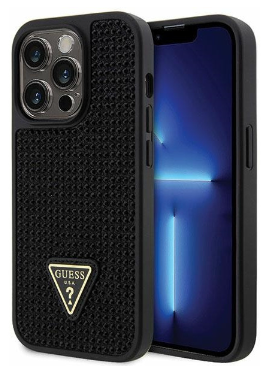 GUESS carcasa RHINESTONE iphone 14 PRO NEGRO