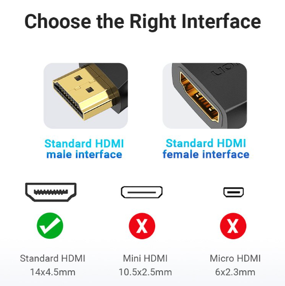 VENTION  Adaptador HDMI 4K 270o AIQB0