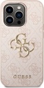 GUESS carcasa 4G METAL LOGO IPHONE 15 PRO MAX ROSA