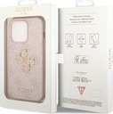 GUESS carcasa 4G METAL LOGO IPHONE 15 PRO MAX ROSA