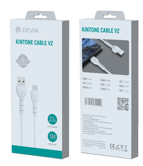 DEVIA CABLE KINTONE C-USB 1m. BLANCO