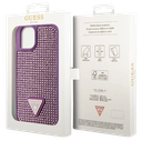 GUESS CARCASA RHINESTONE IPHONE 15 LILA