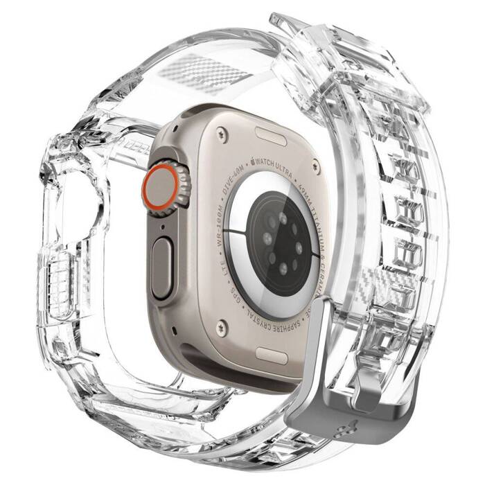 SPIGEN CARCASA/CORREA RUGGED ARMOR PRO APPLE WATCH  ULTRA/ULTRA 2 49mm TRANSPARENTE