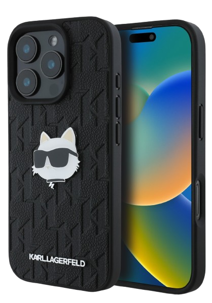 KARL LAGERFELD CARCASA CHOUPETTE HEAD IPHONE 16 PRO NEGRO