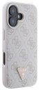 GUESS CARCASA TRIANGLE STRASS IPHONE 16 PLUS ROSA