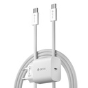 DEVIA CARGADOR TIPO C 30w + CABLE C-C 3A BLANCO