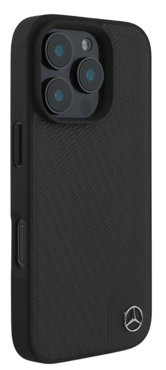 MERCEDES BENZ CARCASA MAGSAFE WOOD IPHONE 16 PRO NEGRO