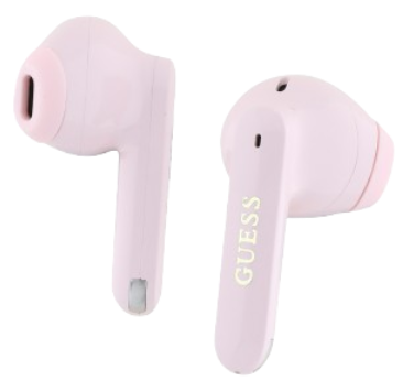 GUESS AURICULAR TWS METALLIC LOGO ROSA