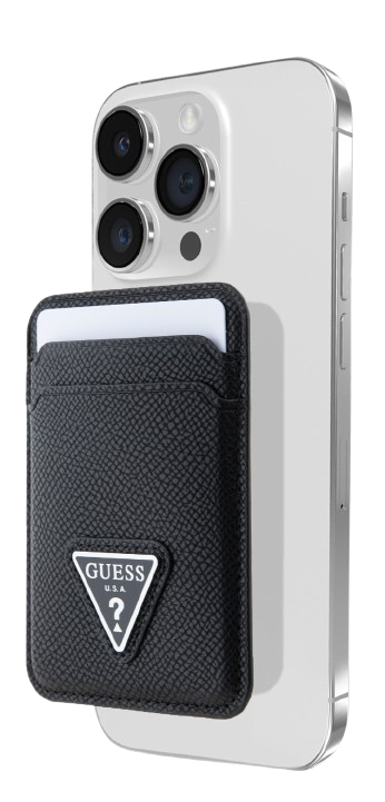 GUESS TARJETERO MAGSAFE TRIANGLE NEGRO