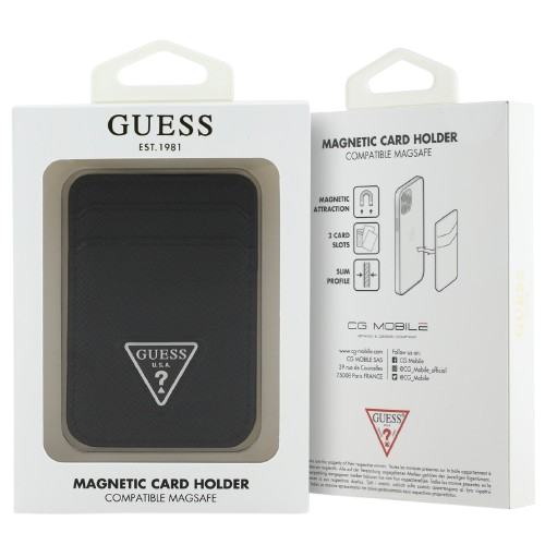 GUESS TARJETERO MAGSAFE TRIANGLE NEGRO