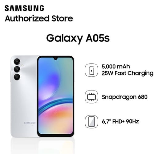 SMARTPHONE SAMSUNG GALAXY A05s 4GB/ 64GB/ 6.7"/ NEGRO