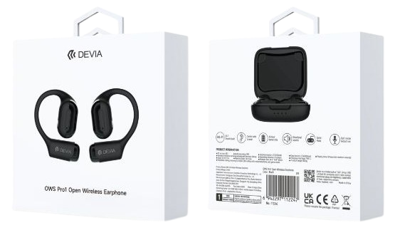 DEVIA AURICULAR BLUETOOTH OWS PRO1 NEGRO