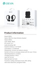 DEVIA AURICULAR BLUETOOTH OWS PRO1 NEGRO