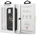 GUESS CARCASA METAL LOGO IPHONE 12 / PRO NEGRO