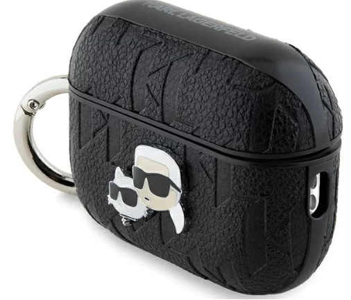 KARL LAGERFELD FUNDA K&C HEAD PIN AIRPODS 4 NEGRO