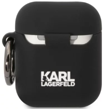 KARL LAGERFELD FUNDA 3D KARL SILICONA AIRPODS 1/2 NEGRO