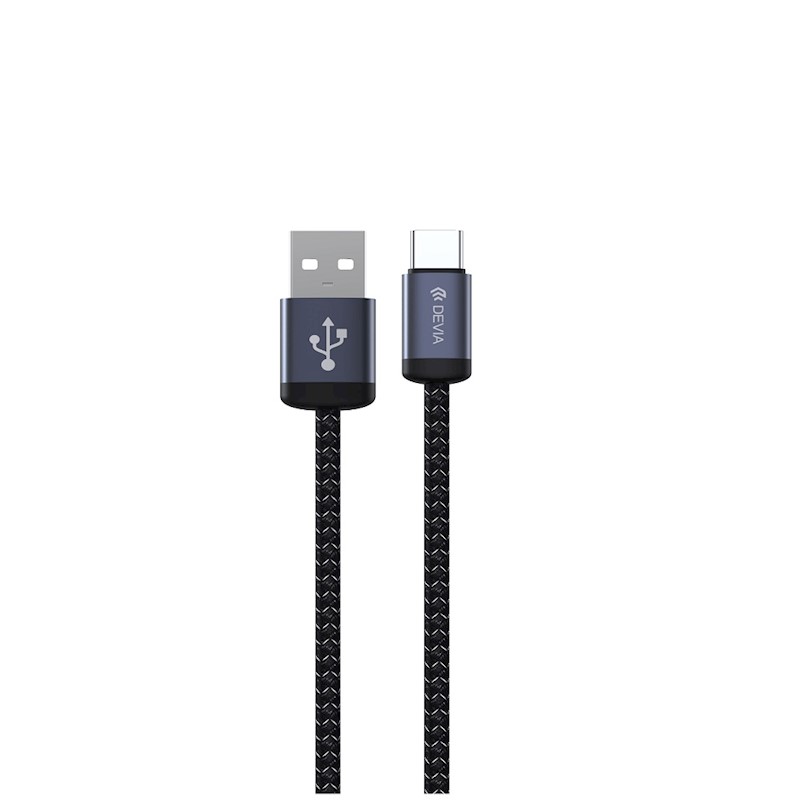 DEVIA CABLE GRACIOUS USB A - TIPO C 2A 1M NEGRO