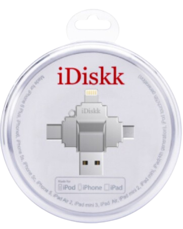 IDISKK LECTOR 4 EN 1 USB/USB-C/LIGHTNING/MICRO USB 64GB