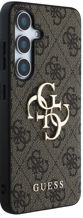 GUESS CARCASA METAL LOGO SAMSUNG GALAXY S25 MARRON