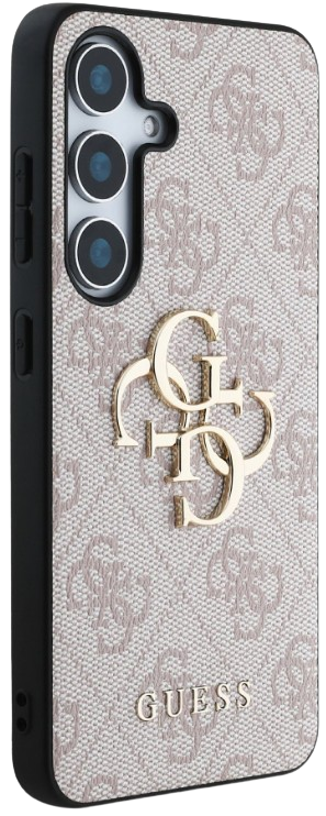 GUESS CARCASA METAL LOGO SAMSUNG GALAXY S25 ROSA