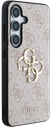 GUESS CARCASA METAL LOGO SAMSUNG GALAXY S25 ROSA