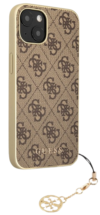 GUESS CARCASA CHARM IPHONE 13 MARRON