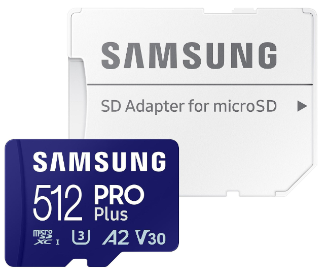 SAMSUNG TARJETA MICRO SD PRO PLUS 512GB MICRO SDXC 180MBs