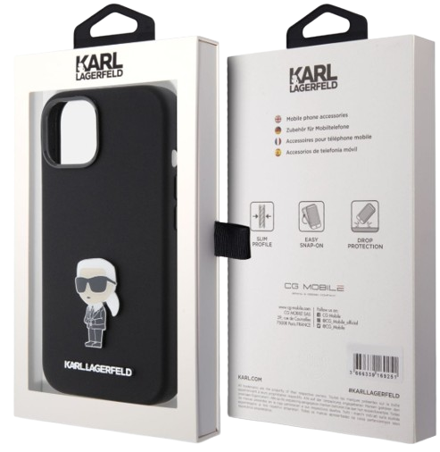 KARL LAGERFELD CARCASA KARL PIN IPHONE 14 NEGRO