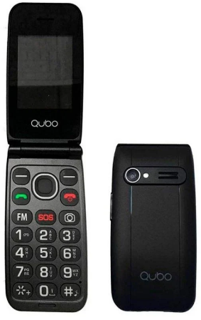 TELEFONO MOVIL QUBO NEONW-SOS NEGRO