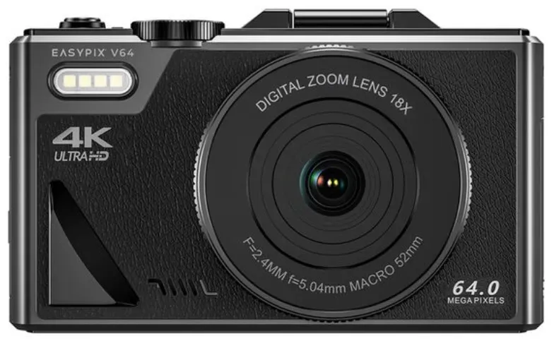 EASYPIX CAMARA V64 FLIP 4K NEGRO.webp