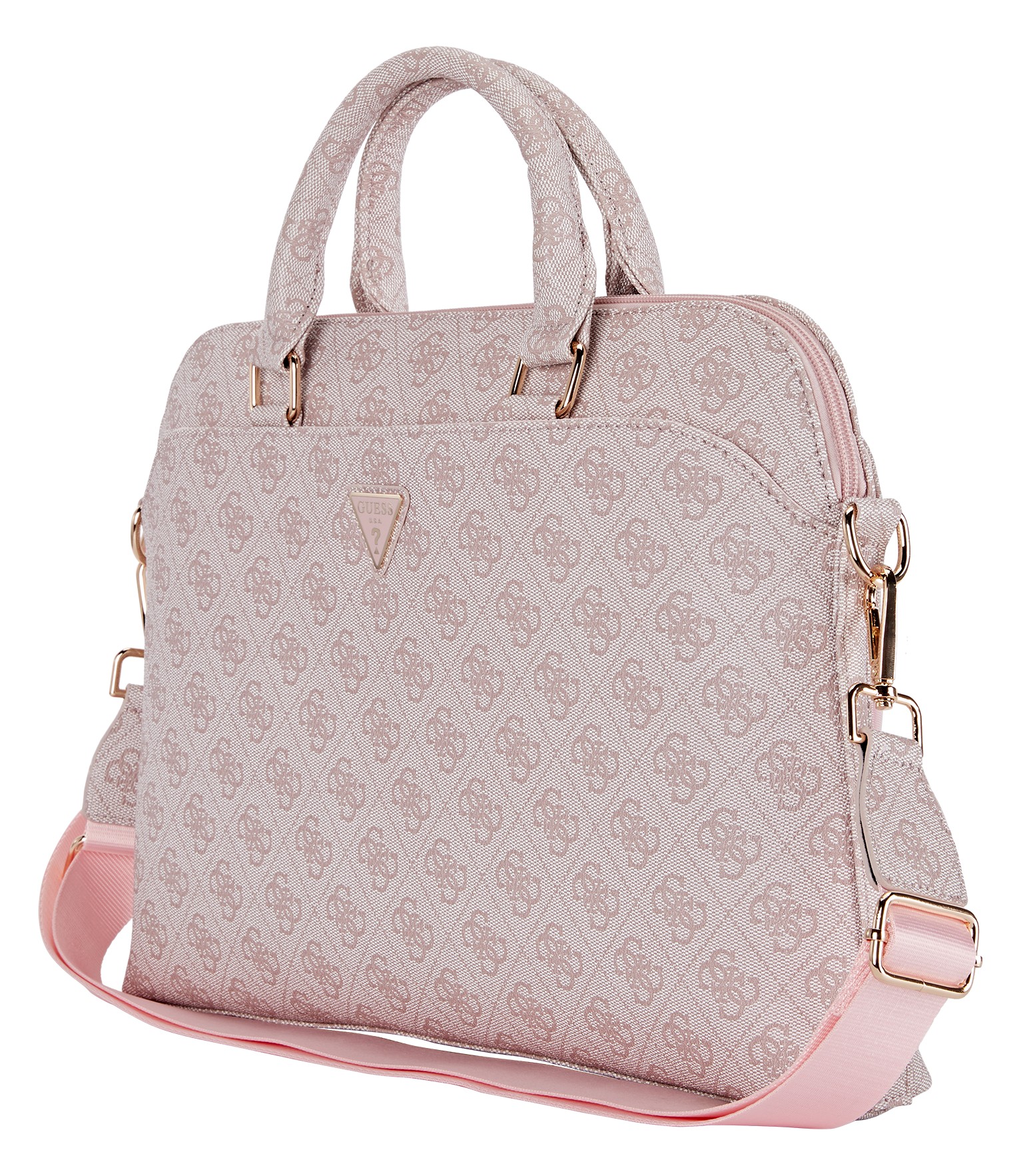 GUESS MALETIN 4G ZIPPER PORTATILES 15" ROSA