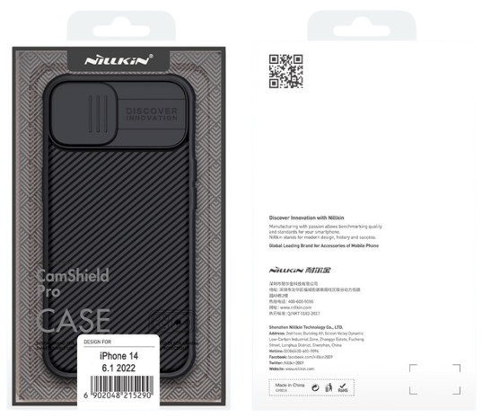 NILLKIN CARCASA CAMSHIELD PRO IPHONE 13/14 NEGRO