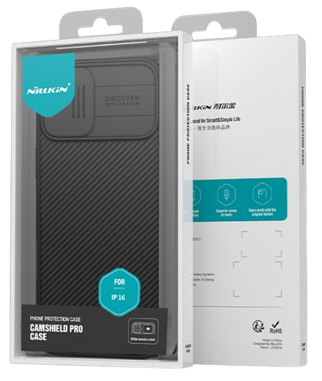 NILLKIN CARCASA CAMSHIELD IPHONE 16 NEGRO