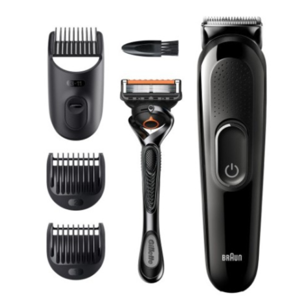 BRAUN CORTABARBAS KIT 4 EN 1 SK3300 CON BATERIA + 3 ACCESORIOS + GILLETE PROGLIDE