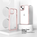DEVIA Carcasa shockproof CRYSTAL IPhone 14 PRO ROSA