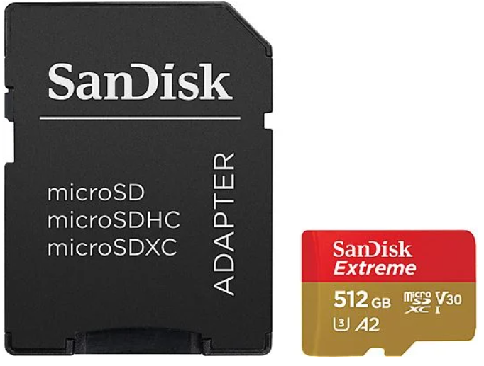 SANDISK EXTREME A2 MICROSDXC 512GB