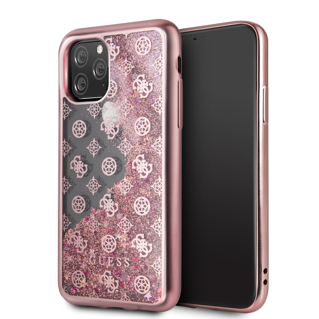 GUESS CARCASA PEONY IPHONE 11 PRO / X / Xs ROSA
