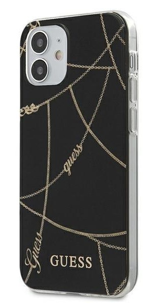 GUESS carcasa CHAIN iphone 12 MINI NEGRO