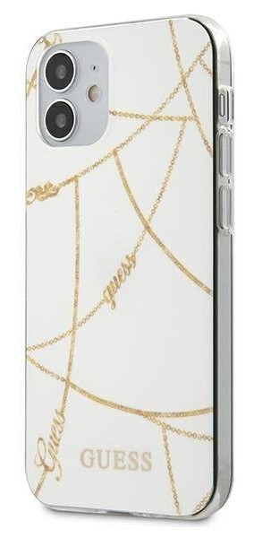 GUESS carcasa CHAIN iphone 12 MINI BLANCO