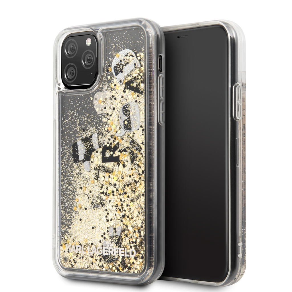 KARL LAGERFELD CARCASA CHARMS  IPHONE 11 PRO ORO