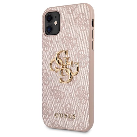 GUESS carcasa METAL LOGO IPHONE 11 ROSA