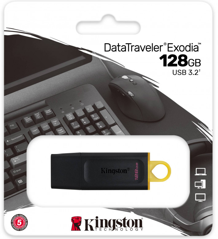 KINGSTON  PENDRIVE 128GB DATATRAVELER EXODIA USB 3.2