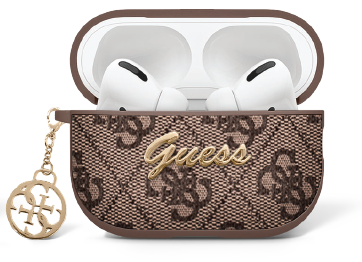 GUESS funda CHARM PU 4G Airpods 3 MARRON