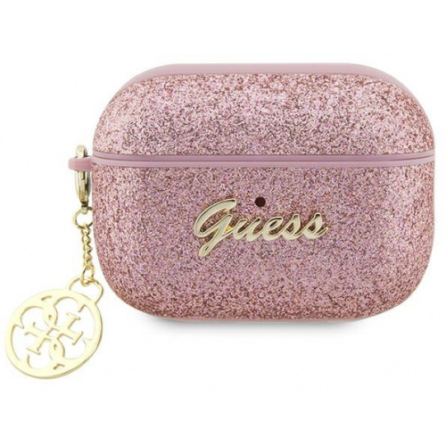 GUESS FUNDA GLITTER FLAKE AIRPODS PRO ROSA