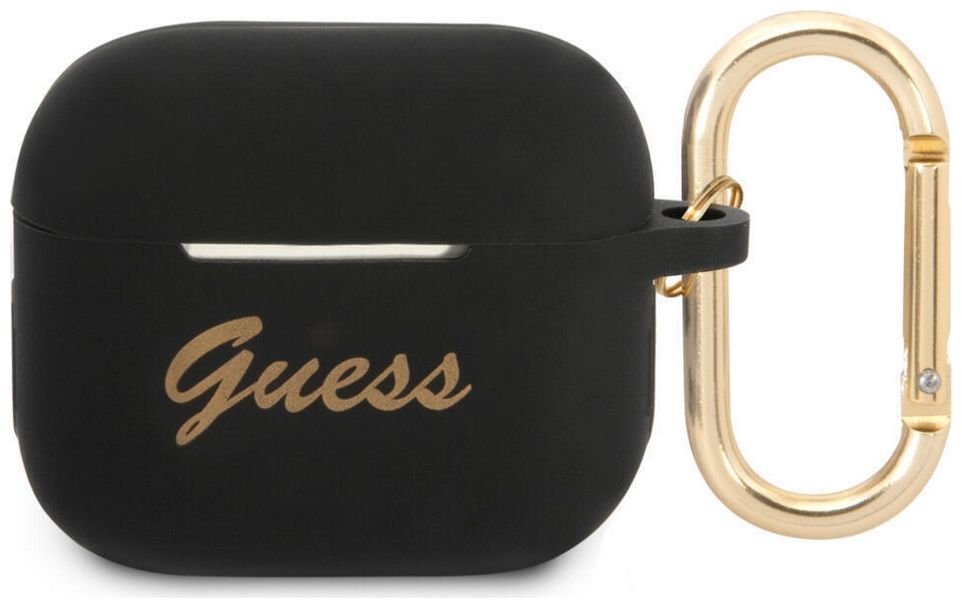 GUESS funda SCRIPT SILICONA AIRPODS 3 GRIS