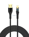 DEVIA CABLE WOVEN STAR LIGHTNING - USB NEGRO