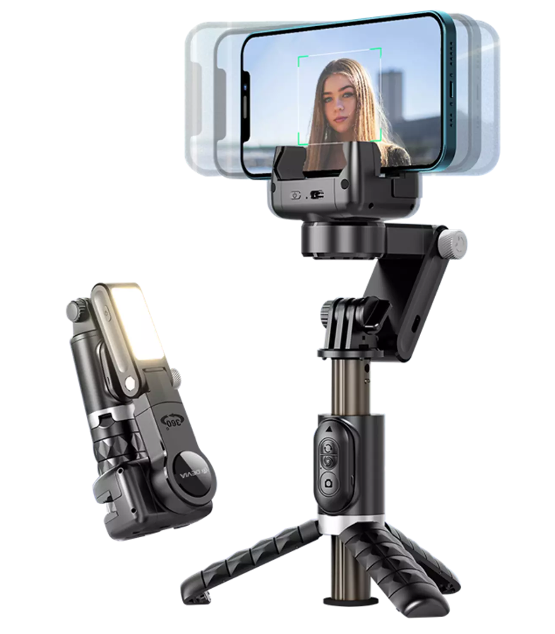 DEVIA GIMBAL PALO SELFIE CON LUZ