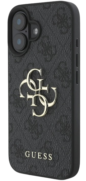 GUESS CARCASA 4G BIG LOGO IPHONE 16 NEGRO