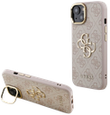 GUESS CARCASA 4G SOPORTE CAMARA IPHONE 15 ROSA